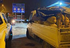 Samsun’da kaçak avlanan 3,5 ton midye ele geçirildi