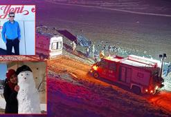 Şarampole yuvarlanan otomobilden fırlayan 2 kişi toprağa verildi