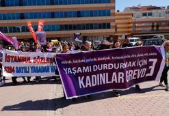 Edirne'de DİSK’e bağlı çalışan kadınlar, 1 günlük iş bırakıp yürüyüş yaptı