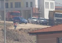 Kazı çalışması sırasında doğal gaz boru hattı delindi