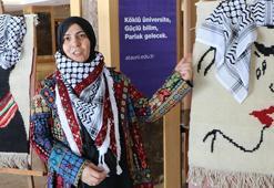 Gazzeli kadınların 'sessiz çığlığı'nı kilime ilmek ilmek işledi