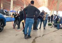 Dünürünün pazardaki tezgahını pompalı tüfekle bastı