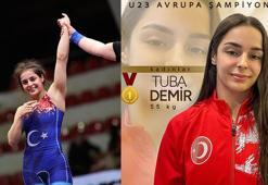 Tuba Demir, U23 Avrupa Güreş Şampiyonası'nda altın madalya kazandı