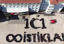 900 öğrenciyle İstiklal Marşı'na özel koreografi