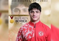 Milli güreşçi Alperen Berber Avrupa şampiyonu