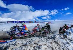 Erciyes'te Dünya Kar Motosikleti Şampiyonası heyecanı başladı