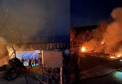 Bursa’da kereste imalathanesinde çıkan yangın söndürüldü