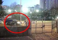 Kaza yaptı, otomobiliyle kaçmaya çalışırken ortalığı birbirine kattı