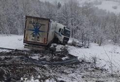 Ardahan'ın Türkgözü Sınır Kapısı'nda ulaşıma 'kar' engeli