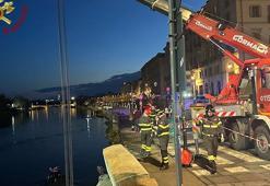 İtalya'da nehre düşen yolcu otobüsünün sürücüsü hayatını kaybetti