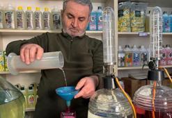 55 yıl önce babasının açtığı dükkanda kolonya üretimine devam ediyor