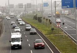 Tekirdağ kara yolunda bayram tatili yoğunluğu