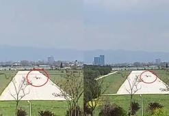 Çift kişilik uçağın pervanesi iniş sırasında piste çarptı; 2 yaralı