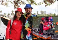 Portakal Çiçeği Karnavalı'nın su kortejinde sürpriz evlilik teklifi