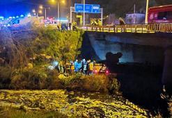 Amasya’da otomobil Tersakan Çayı’na düştü: 5 yaralı