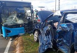 Sivas'ta 3 kişinin yaralandığı kaza kamerada