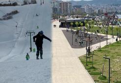 Karadeniz'de iki mevsim; sahilde piknik, yükseklerde kayak