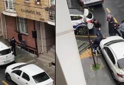 Kağıthane’de komşularının evine taşlarla saldırdılar; polisin yanında da birbirlerine girdiler