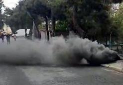 Avcılar’da yeraltı kabloları yandı; caddeyi duman kapladı