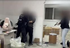 İzmir'de uyuşturucu imalathanesine dönüştürülen iş yerine operasyon