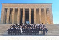 Emniyet teşkilatından Anıtkabir'e ziyaret