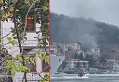 Sarıyer’de rüzgarın devirdiği mum yangına sebep oldu