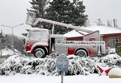 Bolu'da nisanda kar yağışı