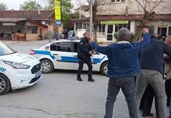 Kavga ihbarına gelen polis ekiplerine pastalı kutlama