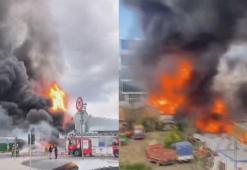 Başakşehir'de kimya deposunda yangın