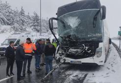Bolu’da otoyolda 8 araç zincirleme kazaya karıştı; 10 yaralı