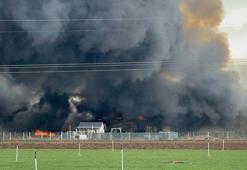Kaynak makinesinden sıçrayan kıvılcımlar tavuk çiftliğini yaktı