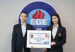 Özel Ege Lisesi, Genç Girişimciler Proje Yarışması'nda birincilik elde etti