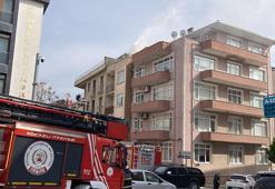3 katlı binanın bacasında çıkan yangın söndürüldü