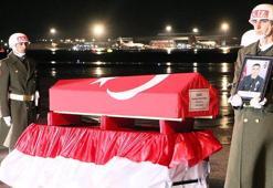 Şehit Tokyürek'in naaşı Erzurum'a getirildi