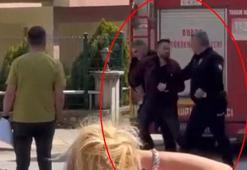 Evini kundakladı, yangını izlerken yakalandı