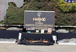 'Orkinos-Bulut' operasyonunda ele geçirilenler emniyette sergilendi