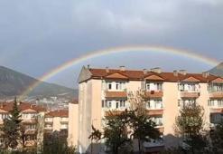 Amasya’da yağmur sonrası ‘gökkuşağı’