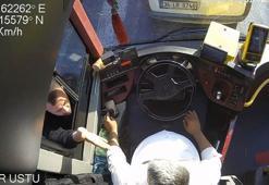 Arnavutköy'de İETT otobüsüne saldırı anı kamerada