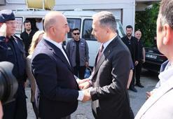 Bakan Yerlikaya ile KKTC Başbakanı Üstel'den Çavuşoğlu'na taziye ziyareti