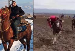 Atının üzerinde kalp krizi geçiren ciritçi hayatını kaybetti