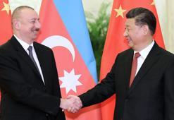 Çin Devlet Başkanı Cinping, Azerbaycan Cumhurbaşkanı Aliyev ile bir araya geldi