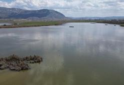 Mevsim etkisiyle gölün misafirleri gecikti