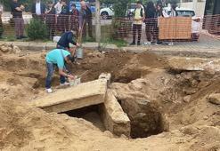 Aydın’da yol çalışmasında, Roma dönemine ait insan kemikleri bulundu
