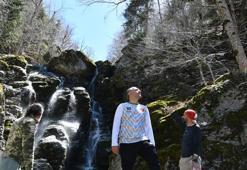 Terörden arındırılan Amanoslar'da birkaç ay görülebilen şelale ilgi odağı oldu