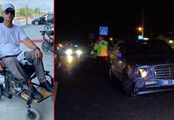Otomobilin çarptığı tekerlekli sandalyeli öldü