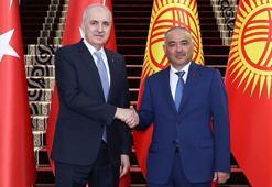 TBMM Başkanı Kurtulmuş, Kırgızistan Jogorku Keneş Başkanı Turgunbek Uulu ile bir araya geldi