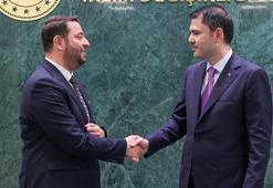 Bakan Kurum, Samandağ Belediye Başkanı Karaçay'ı kabul etti