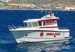 Yaralanan Alman turist, deniz ambulansıyla adadan tahliye edildi