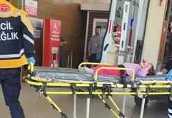 2'nci kat penceresinden düşen Azra yaralandı