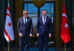 Cumhurbaşkanı Yardımcısı Yılmaz, KKTC Başbakanı Üstel ile bir araya geldi